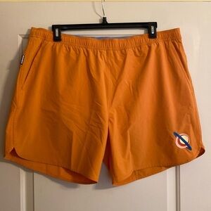 Bonobos Persimmon Orange Saturn Throwback Swim Trunks Size XXL